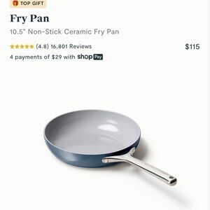 Caraway 10.5” Ceramic Non-Stick Fry Pan – Blue – New (No Box)